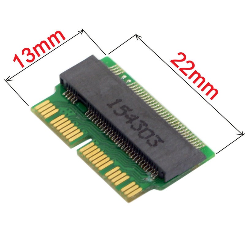JSER 12+16pin 2014 2015 to M.2 NGFF M-Key AHCI SSD Convert Card Compatible for A1493 A1502 A1465 A1466 - Image 3
